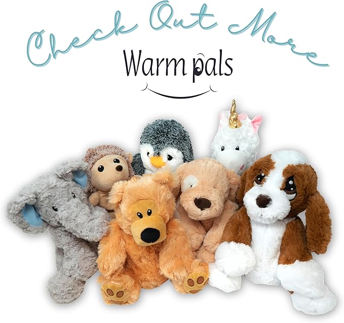 Peppy Penguin - Microwavable & Weighted Plush Stuffed Animal - Heated Plushie for Warmth - Cute, Soft, Cozy Toy for Adults & Children (Boys, Girls, & Toddlers) by Warm Pals