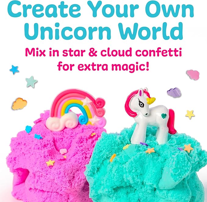 Creativity for Kids Sensory Minis Unicorn Kit | Cloud Clay Sensory Toy for Kids | Spring Crafts | Mess-Free, Screen-Free Travel Activity for Kids (Ages 3+)