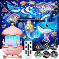Staryou Sensory Lights Sound Machine Baby Night Light Projector Sensory Toys for Kids with Autism Toys for Girls 3-10 | 15 White Noise 15 Films 21Colors Night Light for Kids, Fidget Toys for Kids