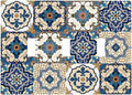Decorative Switch Plates Mandala Decorative Tile Talavera Moroccan Tiles 3 Gang Wall Plate Faceplate Triple Toggle Light Switch Cover Electrical Wall Panels for Bedroom living Room Decor