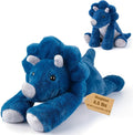 24" & 4.5lbs Triceratops Stuffed Animal, Sitting & Laying Weighted Stuffed Animals, Cuddly & Soft Weighted Triceratops Plush for Adults & Kids, Triceratops Gifts for Christmas & Valentine’s Day