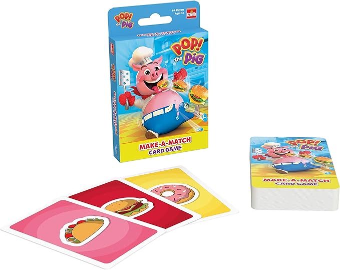 Pressman Lucky Ducks - The Memory and Matching Game That Moves - Includes A Fun Pop The Pig Make-A-Match Card Game-Multicolor