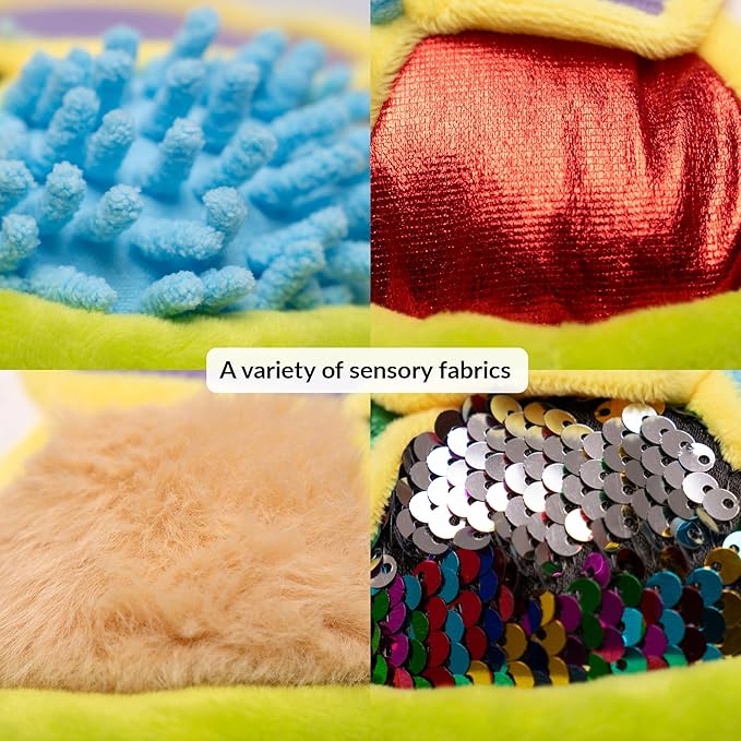 ODOXIA Sensory Turtle Stuffed Animal | Plush Toy | Fidget Stuffed Animal for Kids | Great for Sensory Needs | Pillow Plush for Children