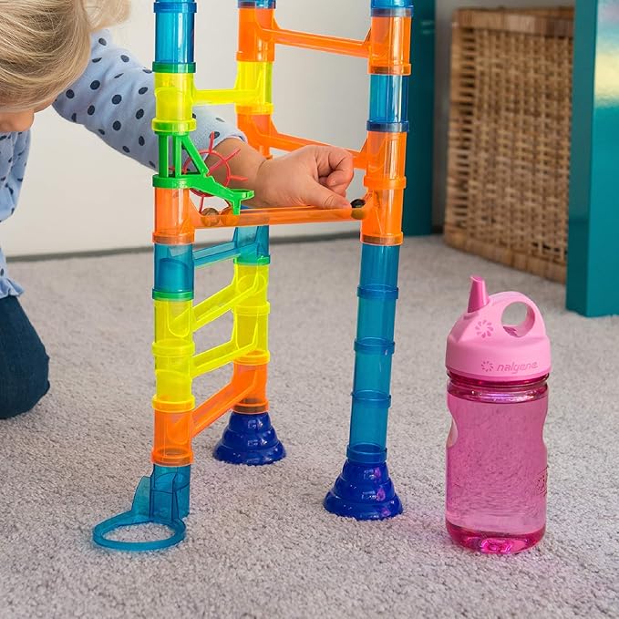 Nalgene Kids Sustain Grip-N-Gulp Water Bottles Made with Material Derived from 50% Plastic Waste, Leak Proof Sippy Cup, Durable, BPA and BPS Free, Dishwasher Safe, Reusable, 12 Ounces, Orange Volcano
