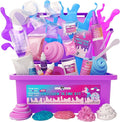 Original Stationery Mini Unicorn Slime Kit - Multicolor, One Size, Ages 7-12 - DIY Unicorn Slime Kit for Girls & Boys with Clay, Foam Balls & Glitter - Kids Crafts & Toys, Magical Gifts