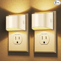 DORESshop LED Night Light[2 Pack], Night Lights Plug into Wall, 3 Level Brightness Adjustable Plug in Night Light, Dusk to Dawn Sensor Nightlights for Adults,Bedroom,Bathroom,Hallway, 3000K Warm White