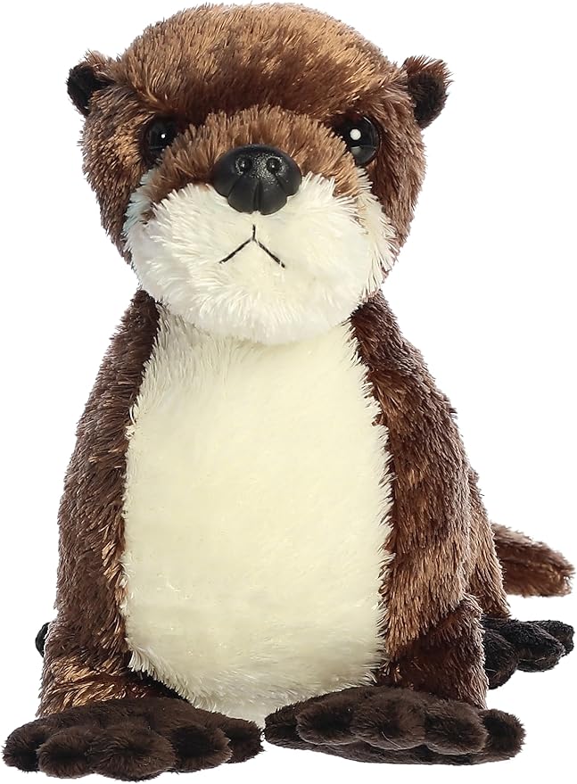 Aurora® Adorable Flopsie™ River Otter Stuffed Animal - Playful Ease - Timeless Companions - Brown 12 Inches