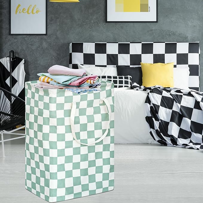 MAIZMZ Kids Hamper Storage Bins Organizer Toy Box Laundry Basket Large Canvas Collapsible Chest for Home/Dorm/Kitchen/Pet/Office/Closet/Shelf/Gift Baskets