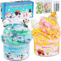 Bunny Cloud Slime Kit 2 Pack, 14oz Easter Slime for Girls Ages 8-12, Mree Free Slime Toys for Girls and Boys, Fun Winter Slime Set Party Favors Goodie Bag Stuffers Birthday Easter Gift