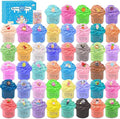 45 Pack Butter Slime Kit for Kids, Holiday Making Bulk Scented Slime Charms Party Favor, DIY Putty, Soft & Non-Sticky, Stress Relief Toy for Girls and Boys Age 4-12, Birthday Advent Calendar