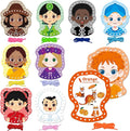 SpriteGru 9 Pieces Happy Face Lacing Cards, 9 Double Sided Color Sewing Cards with 9 Colorful Laces, Educational & Learning Activity Games, Imagination Development Lacing Toys for Preschoolers, Kids