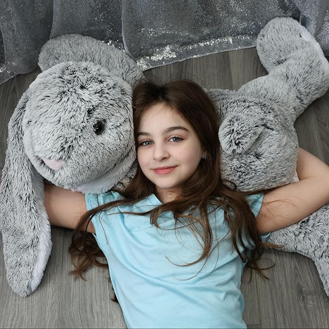 BENINY Large Bunny Stuffed Animal 31", Giant Easter Rabbit Plush Toy for Girls Boys Kids, Big Cuddly Pillow Gift for Girl Chirstmas Birthday
