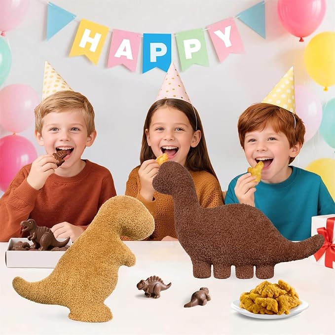 Andywoo Dino Chocolate Pillow Plush for Funny Birthday Gifts, Cute Funny Dinosaur Chocolate Stuffed Animals Toy for Boy and Girl, Dinosaur Gifts for Kids Teens and Adults (Brachiosaurus, Small)