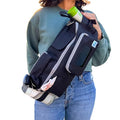 Lil & Mil Crossbody Diaper Bag with Wipes Pocket | Convenient Small Diaper Bag | Doubles as Hanging Stroller Organizer with Cup Holder, Cell Phone Holder & Wipes Pocket - Tot Tote