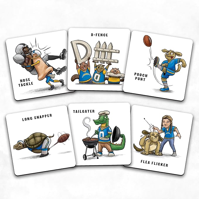 YouTheFan NFL Officially-Licensed Memory Match Game - Humorous, Team-Specific, Original Hand-Drawn Artwork, Fun for the Whole Family, for Fans Young and Old