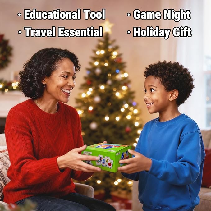 rokt&razo 6 in 1 Educational Kids Card Games, Alphabet Memory Match, Slap Jack, Go Fish, Crazy Eights, War, Ghost Out (Formerly Old Maid), Large Kids Playing Cards, Easter & Stocking Stuffers