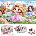 Jumbo Floor Puzzle for Kids,48 Piece Princess Large Jigsaw Puzzles,Puzzle for Toddler Ages 3-5,Preschool Educational Intellectual Development Toy Easter Gift for Boys & Girls Ages 4-8