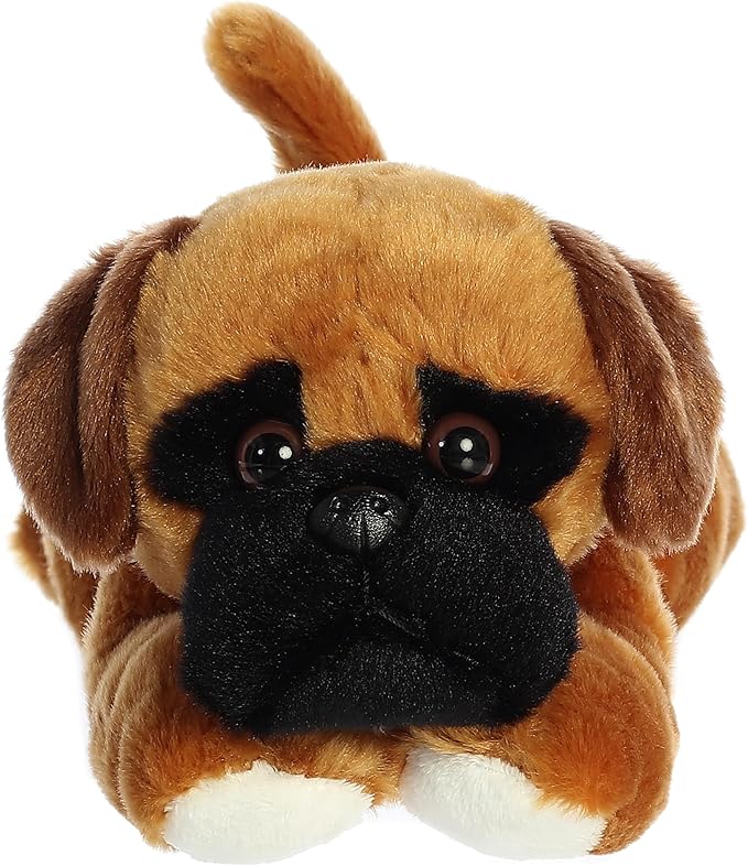 Aurora® Adorable Flopsie™ Chad Boxer™ Stuffed Animal - Used to Create Imaginative Play Adventures - Perfect for Birthdays, Kids and Adults, All Ages - Brown 13 Inches