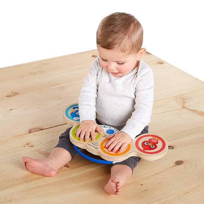 Baby Einstein Magic Touch Wooden Drum Musical Toy, Ages 6 Months Plus (Pack of 2)