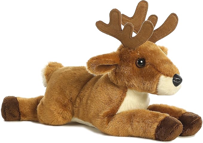Aurora® Adorable Flopsie™ White Tailed Buck Stuffed Animal - Used to Create Imaginative Play Adventures - Perfect for Birthdays, Kids and Adults, All Ages - Brown 12.5 Inches