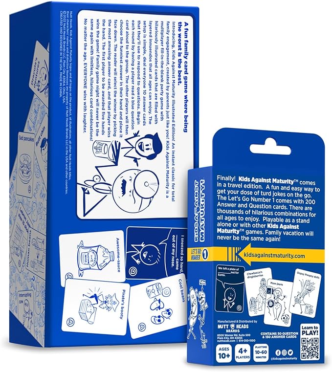 Kids Against Maturity: Funny Family Card Game for Kids Ages 10+ & Parents, Teens & Adults | Hilarious Party Game for Family Game Night | Super Fun (Combo Pack Edition)