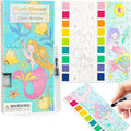 JCREN Watercolor Painting Books, Pocket Watercolor Painting Coloring Kit, Paint with Water Bookmarks Travel Activity Party Favors for Kids Toddlers Gifts for Boys and Girls