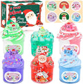 Christmas Slime Kit for Kids - 6 Pack Axolotl Slime with Butter, Cloud & Crunchy Jelly Cube Textures. Soft & Non-Sticky, Birthday Gifts, Xmas Stocking Stuffers & Party Favors for Girls and Boys