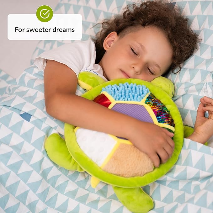 ODOXIA Sensory Turtle Stuffed Animal | Sensory Plush Toy | Fidget Stuffed Animal for Kids | Great for Sensory Needs | Sensory Stuffed Animals for Children | Sensory Pillow Plush