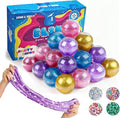 24 Pack Slime Kit for Kids -No Messy Glitter Clear Slime Kit for Girls 8-12 with Sequins, Non Sticky Stress Relief Toy for Kid & Adult, Princess Toys, Party Favors, Classroom Prizes