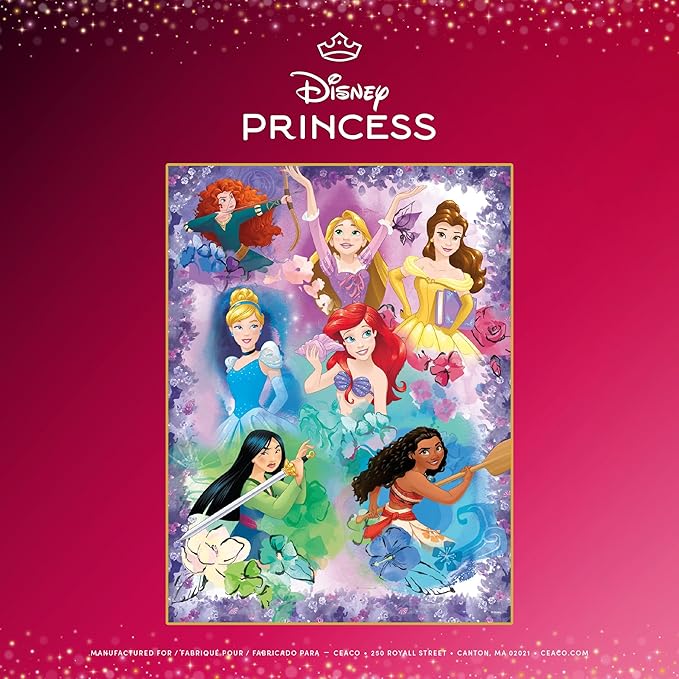 Ceaco - Disney - Purple Princess Collage - 300 Oversized Piece Jigsaw Puzzle