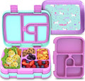 YOLAY Bento Box for Kids Lunch Box Leak-Proof, 5-Compartment Lunch Box Kids for Ages 3-10, Durable with Anti-Slip Base, Suitable for Schools, Outdoor and Travel (Unicorn)
