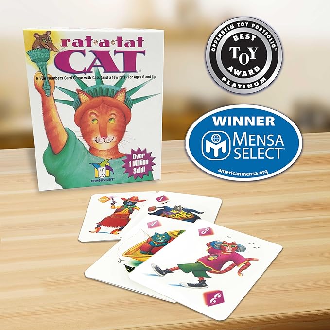 Rat A Tat Cat Card Game, for Ages 6 and Up