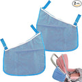 2PCS Universal Side Sling Stroller Cargo Net,Portable Storage Mesh Bag,Stroller Storage Organizer Bag,Non-Slip and Adjustable Straps Side Sling Mesh Organizer(Blue)