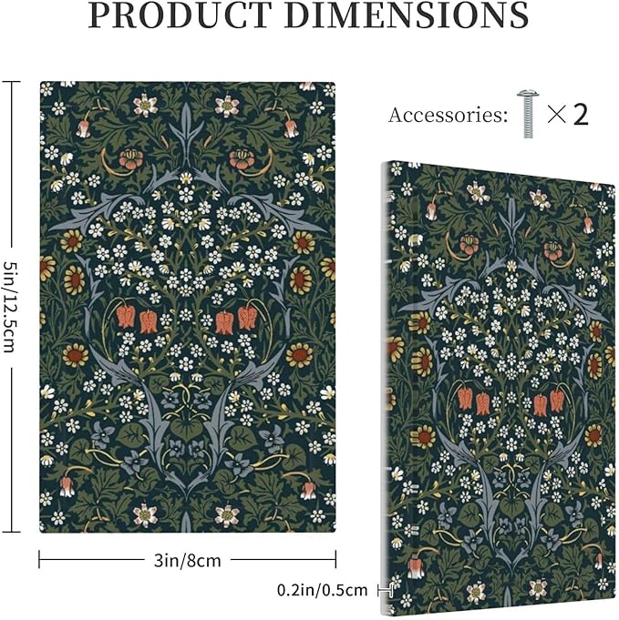 Light Switch Cover Plate Colorful Floral Boho Flower Plant Leaf 1 Gang No Device Blank Electrical Wall Plates Faceplate Decorative Switch Plate For Bed Room Living Room Decor
