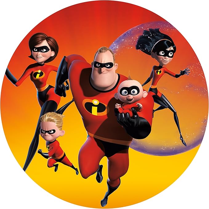 Projectables Incredibles 2 LED Night Light, Plug-in, Dusk-to-Dawn Sensor, Elastagirl, Violet, Dash, Jack-Jack, Project Image on Ceiling, Wall, or Floor, Ideal for Bedroom, Nursery, Bathroom, 41247