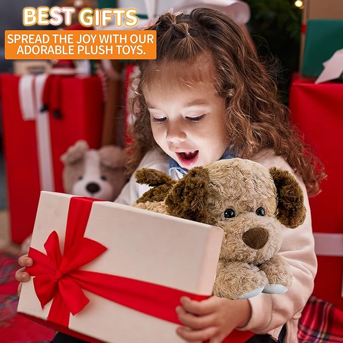 Dog Plush Dog Toy 18 Inch – Brown Weighted Stuffed Animal Dog– Ultra-Soft Plush, Durable Design, Suitable for Kids & Adults – Cozy Comfort Companion