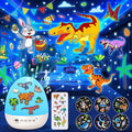 Dinosaur Egg Light for Nursery Sound Machine | 15 Sleeping Sounds+12HD Films+360°Rotating | Dnio Gifts for Kids Primal Hatch Dinosaur Egg Night Light for Nursery Boy Toys Hatch Sound Machine Lights