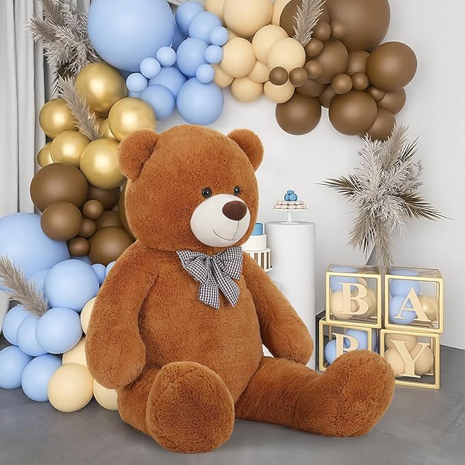 MaoGoLan Big Teddy Bear 5ft - Large Stuffed Animal with Smiling Face - Cuddly Valentines Gift for Boyfriend,Wife,Lover