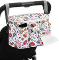 Coloch Universal Stroller Organizer, Large Capacity Multi-purpose Stroller Bag Caddy with Cup Holder Waterproof Stroller Basket for Baby Essentials
