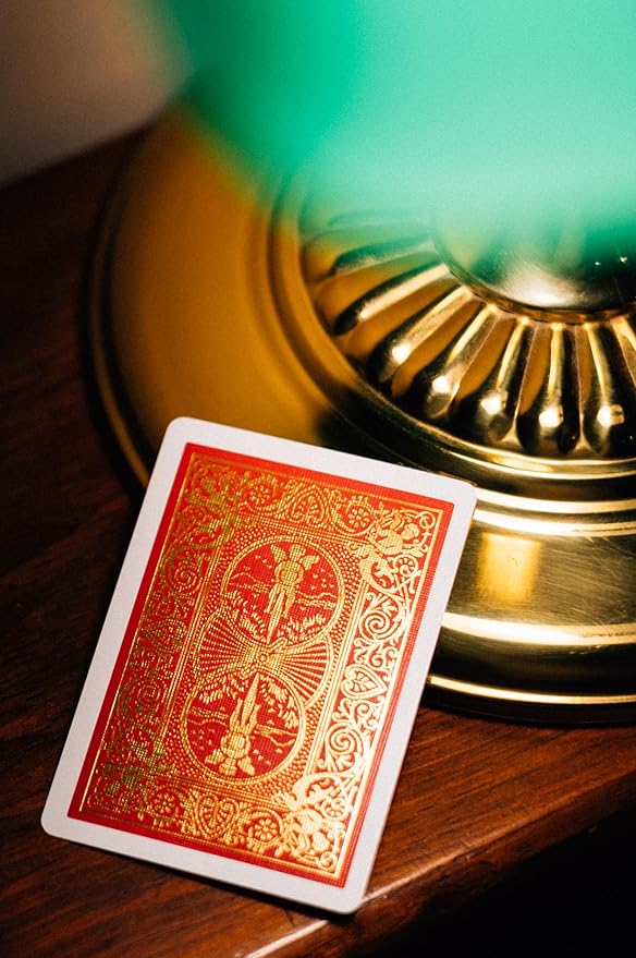 Bicycle 140th Anniversary Playing Cards, Special Edition 1885 Design, Red & Gold Foil Collectible Vintage Deck for Poker, Blackjack & Family Card Games