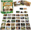 gisgfim 100 PCS Memory Matching Game Wild Animals Concentration Memory Card Matching Games