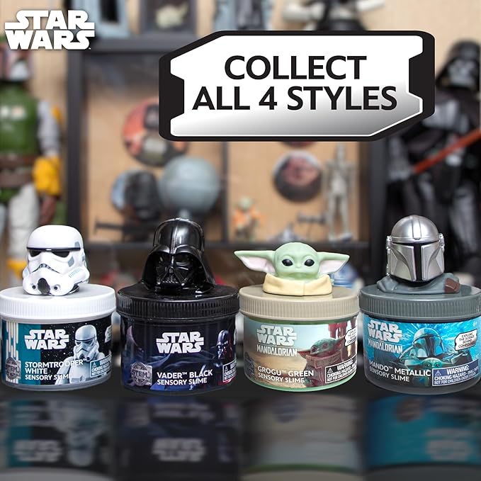 STAR WARS Stormtrooper White Slime, 8oz Pre-Made Slime, Party Favors for Kids, Perfect for Goodie Bags, Desk Toys, Star Wars Merch, Toys, Great Gifts for Adults & Kids