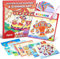 JoyCat Paint with Water Coloring Books, Art & Craft Activity, No Mess Art for Kids Ages 4-8, Craft Kits & Supplies, DIY Creative Activity, Gifts for Girls & Boys (Funfair)