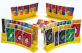 BORICO Card Holders for Playing Cards - 4 Pack Playing Card Holder for Kids and Adults,Stackable Storage Game Card Tray for Arthritis Patients with a Travel Pouch (Yellow)