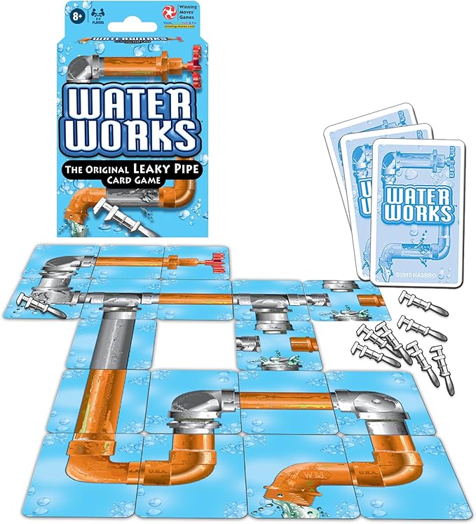 Winning Moves Classic Waterworks Leaky Pipe Card Game