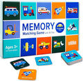 Wildkin Memory Matching Game – 18 Educational Pairs for Toddlers & Preschool - Transportation