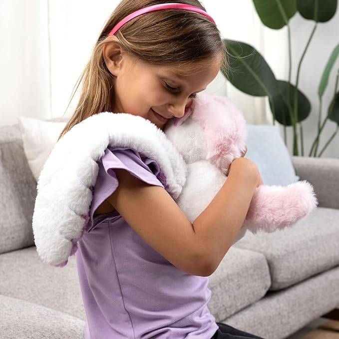HUGIMALS Hugarounds Echo the Unicorn 2.5 lb Microwaveable Weighted Plush Neck & Shoulder Wrap | Soothing, Comforting Hugs for Self-Care & Relaxation | Unscented for Ages 2+