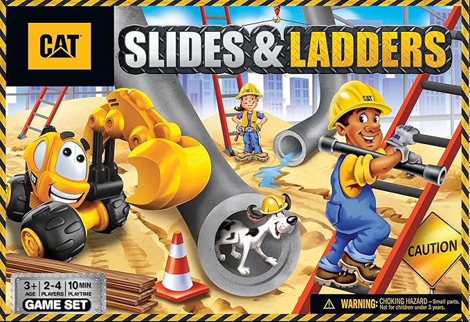 CAT - Slides & Ladders Board Game - Fun Family Entertainment for Kids and Adults - Educational, Engaging, and Perfect for Game Night, Classroom Activities, and Interactive Play for All Ages