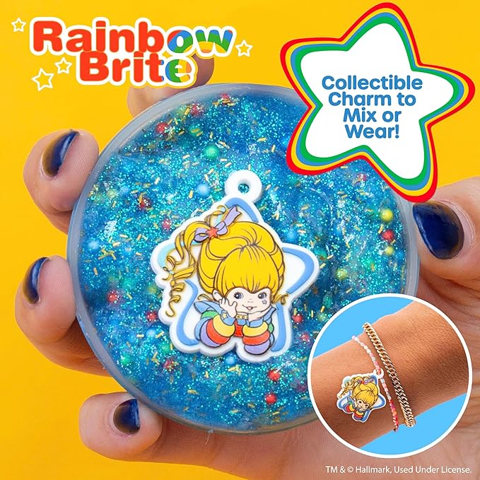 Rainbow Brite Scented SLIMYGLOOP Mix'Ems, Blue Raspberry Glitter Slime with Add-Ins