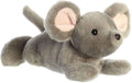 Aurora® Adorable Mini Flopsie™ Missy Mouse™ Stuffed Animal - Mini Companions Ready for Playful Adventures - for Kids All Ages, Toddlers, Adults, and Families - Gray 8 Inches